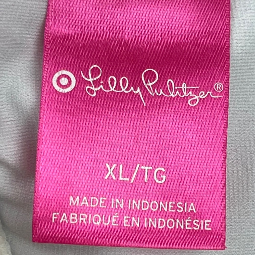 Lilly Pulitzer for Target Swimsuit XL Pink Navy Fish Print Retro Preppy Beach - Picture 6 of 8